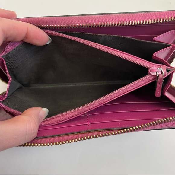 GUCCI Guccissima Signature Bowy Zip Around Wallet Peonia Flower - Picture 13 of 16